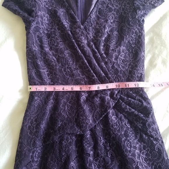 Tahari Purple Lace Dress - Picture 8 of 8